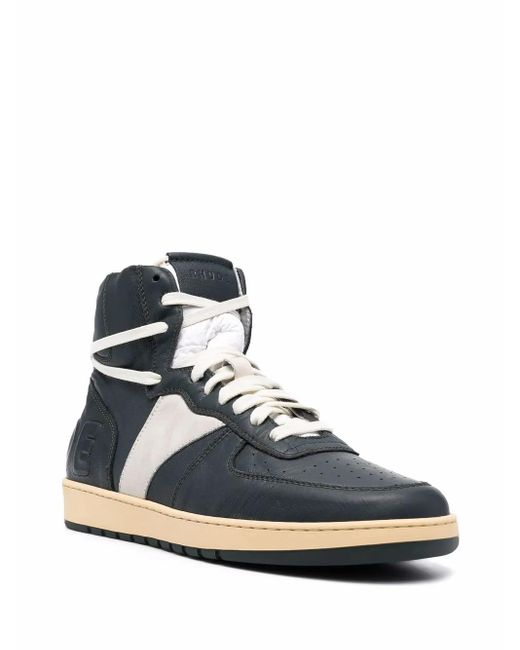 Rhude Blue Bball High-Top Sneakers for men