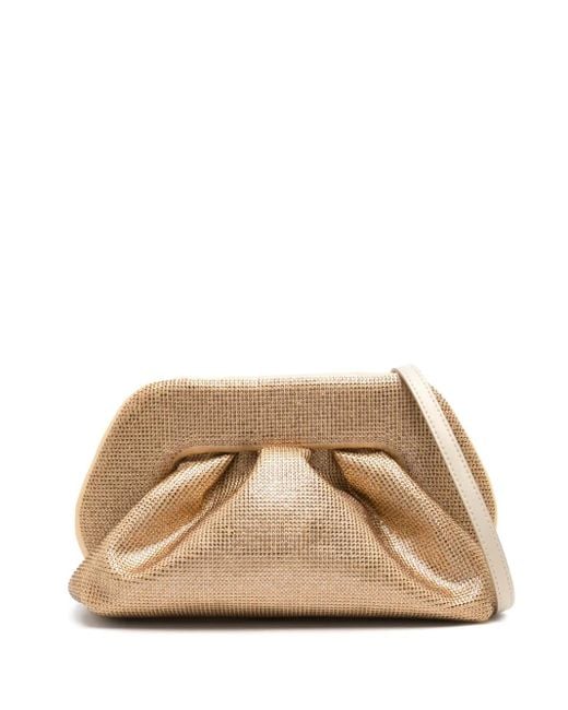 THEMOIRÈ Natural Ruched Clutch Bag