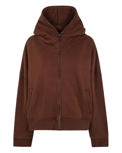 Entire studios Brown Zip-Fastening Hoodie