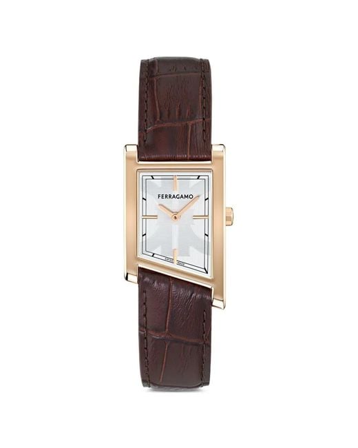 Ferragamo White Asymetrique 39Mm Watch for men