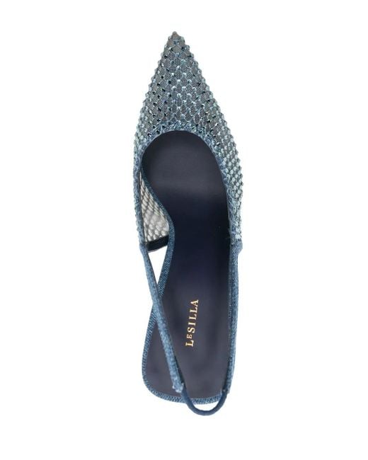 Sandali Con Cinturino Posteriore Gilda di Le Silla in Blue