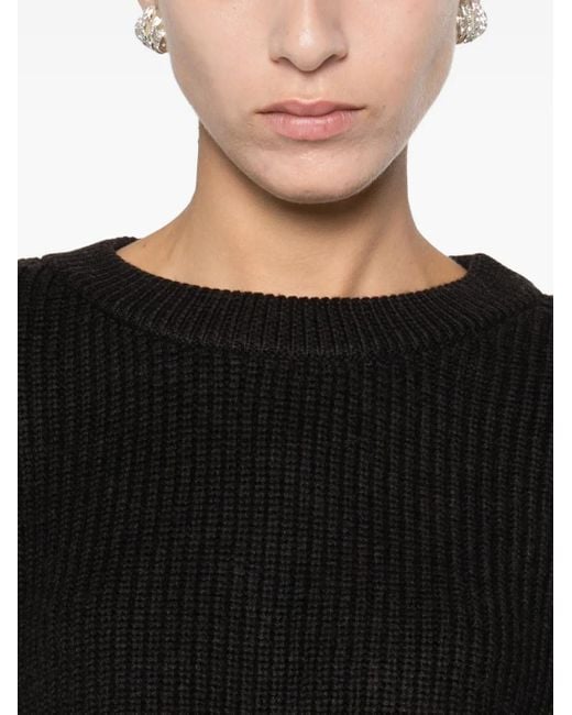 P.A.R.O.S.H. Black Crew-Neck Sweater