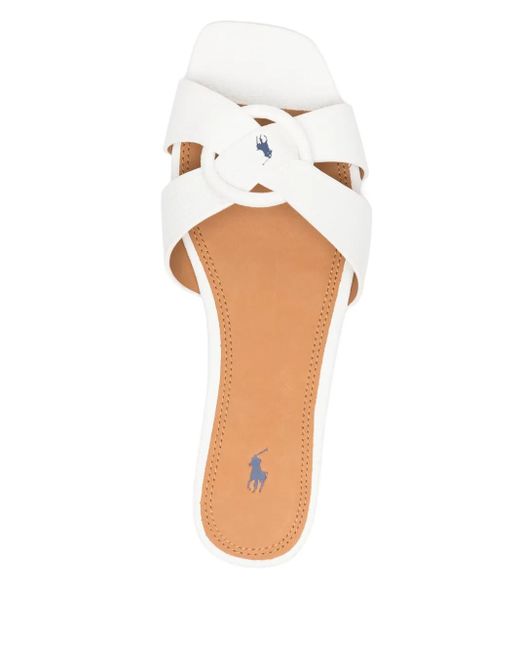 Polo Ralph Lauren レザー サンダル White