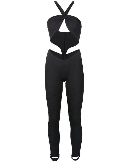 Amir Slama カットアウト ジャンプスーツ Black