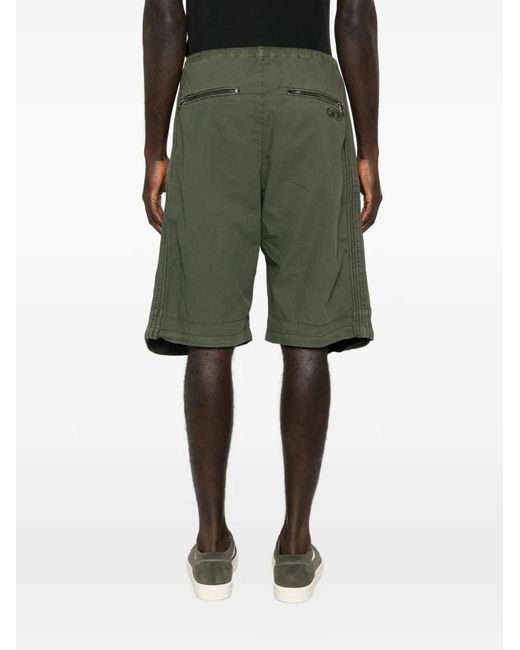DIESEL Green Relaxed Fit Shorts for men
