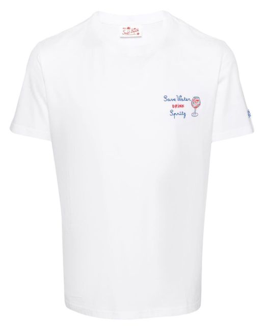 Camiseta Portofino Mc2 Saint Barth de hombre de color White