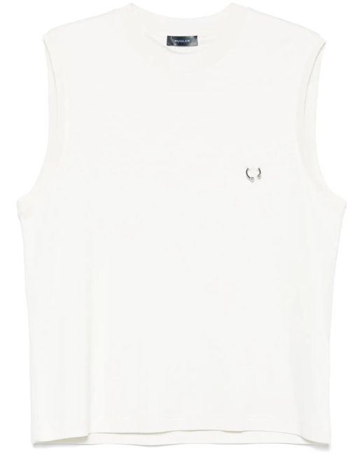 Top Piercing di Mugler in White da Uomo