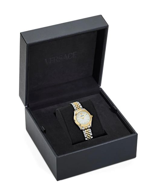 Versace Greca Time 30 Mm in het Metallic