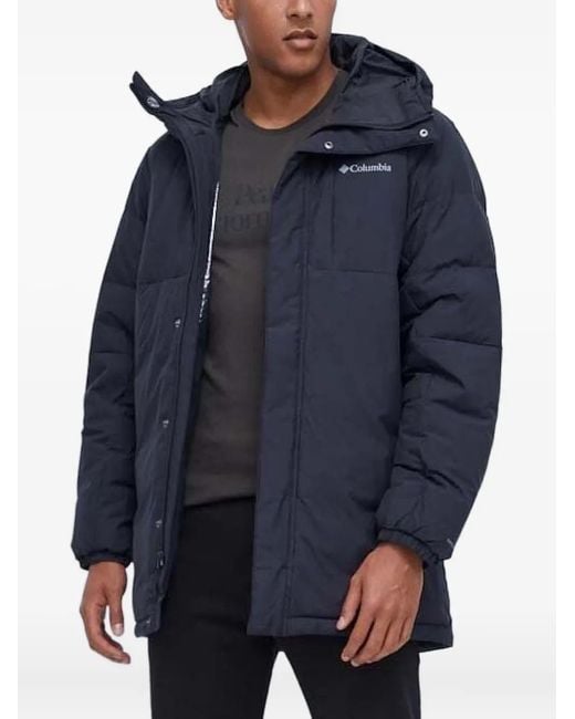 メンズ Columbia フーデッド パデッドコート Blue
