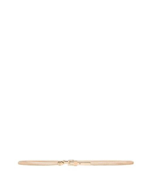 Fendi White Ff-Plaque Chain Belt