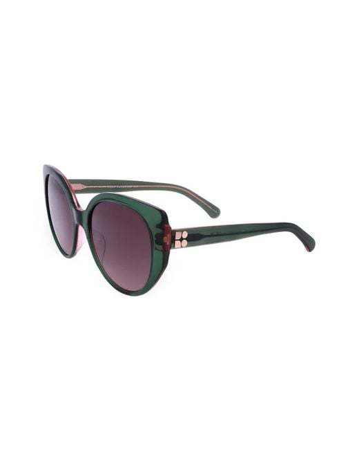 Kate Spade Green Seraphina Cat-Eye Sunglasses