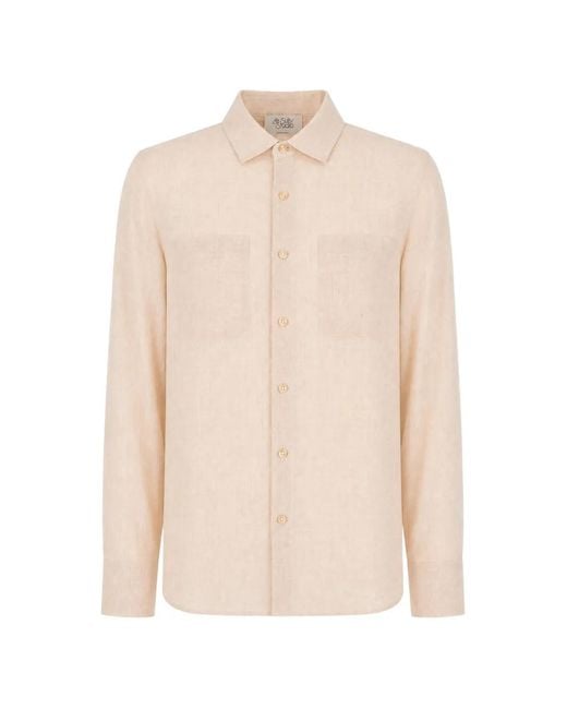 LE SULLY STUDIO White Patch-Pocket Long-Sleeved Shirt