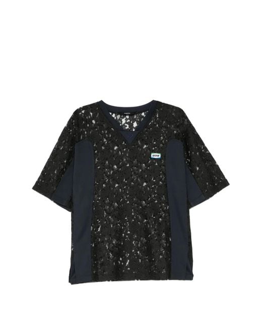 Camiseta Combi Pushbutton de color Black