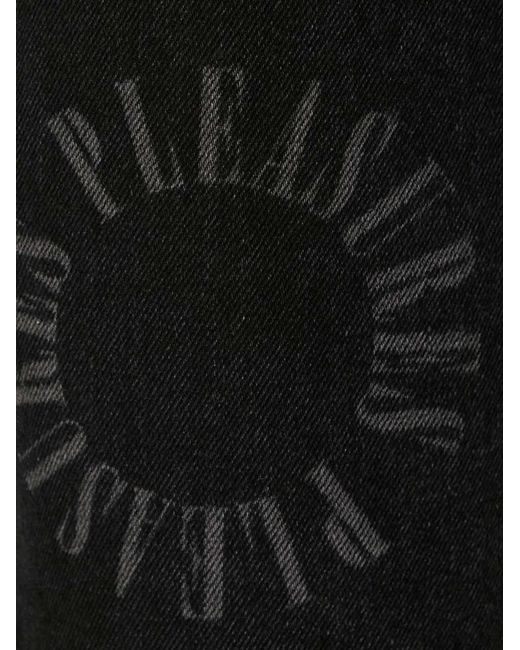 Pleasures Black Logo-Print Pocket Jeans for men
