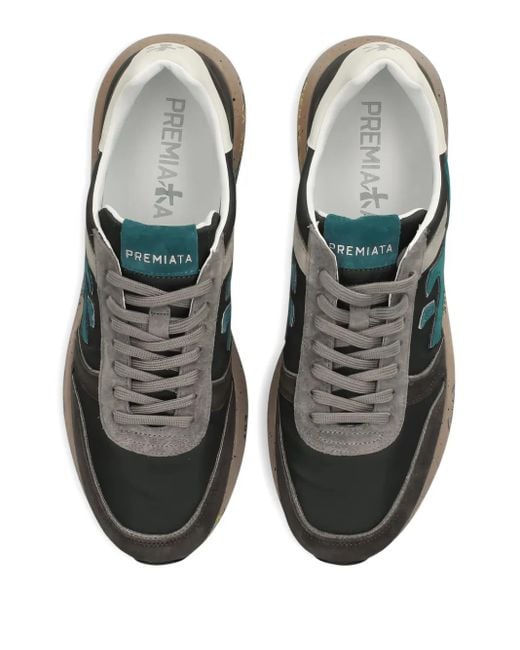 Baskets En Daim Mick À Détail De Logo Premiata pour homme en coloris Green