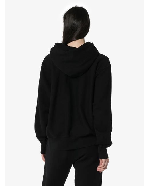 Les Tien Black Cotton Hoodie