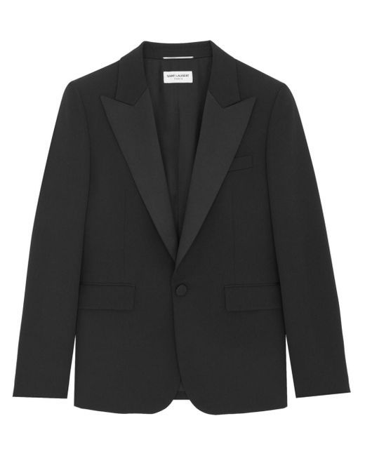 Saint Laurent Smoking-Jacke aus Schurwolle in Black für Herren