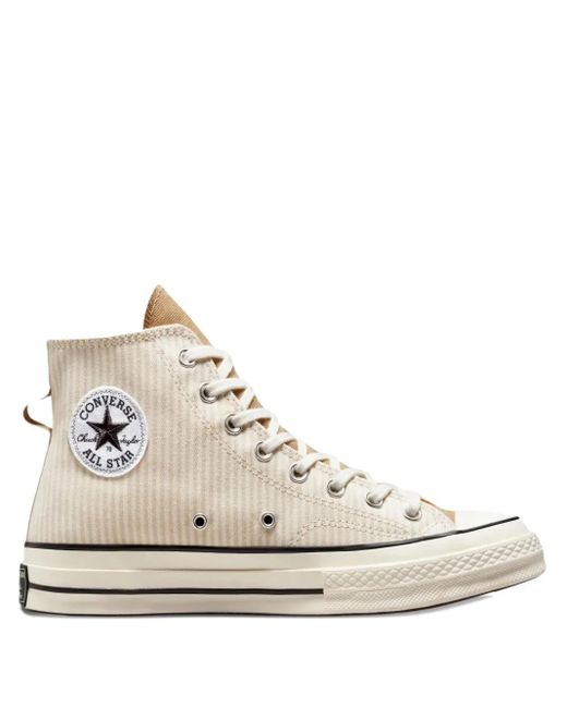 Converse Chuck Taylor All Star 70 Hi "Hickory Stripe Desert Sand" Sneakers in Natural für Herren