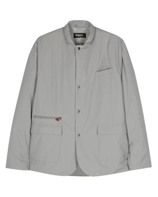 Kiton Gray Lightweight Zip-up Jacket for men