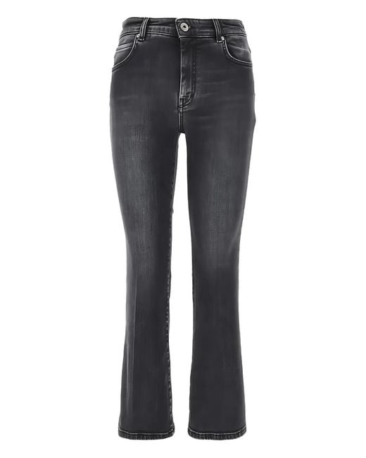 Weekend by Maxmara Gray Belt Loops Cropped Jeans