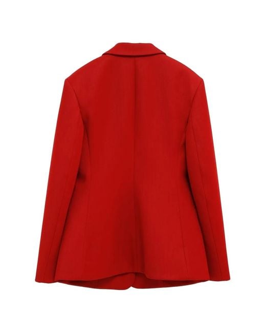 Loewe Red Flap Pocket Button Jacket