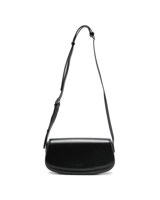 ELEH Black Logo-Detail Shoulder Bag