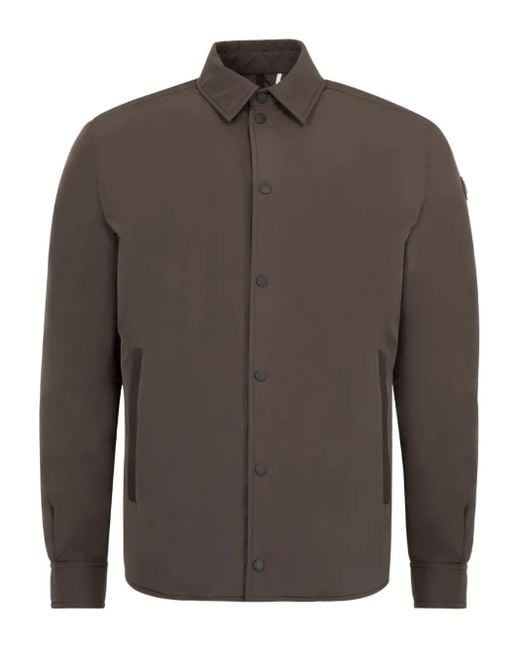 Moncler Brown Gascogne Buttoned Shirt Jacket for men