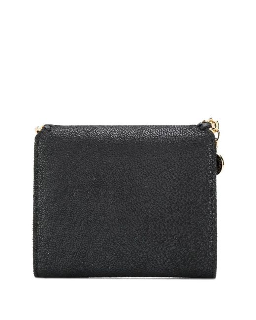 Stella McCartney Black Chain Flap Wallet