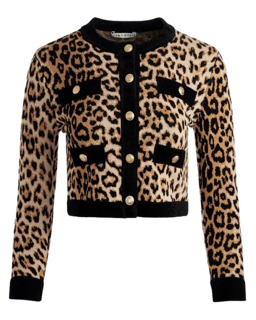 Alice + Olivia Black Claira Cardigan
