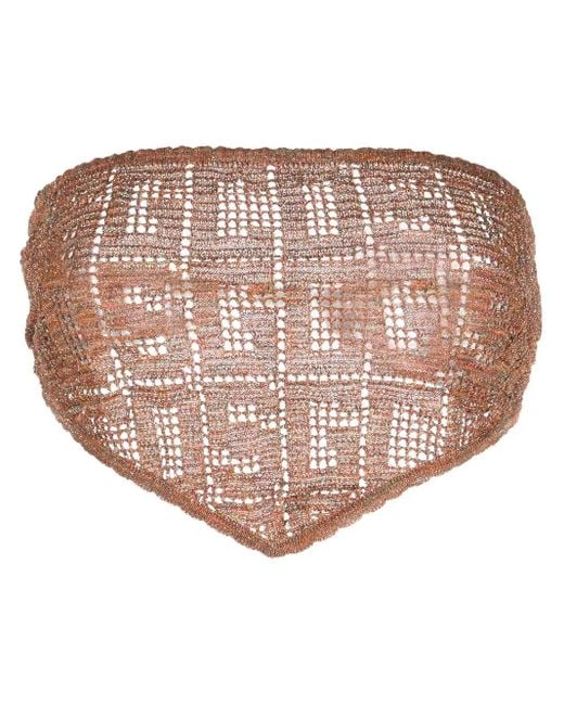 Gcds Pink Haut À Motif Monogrammé