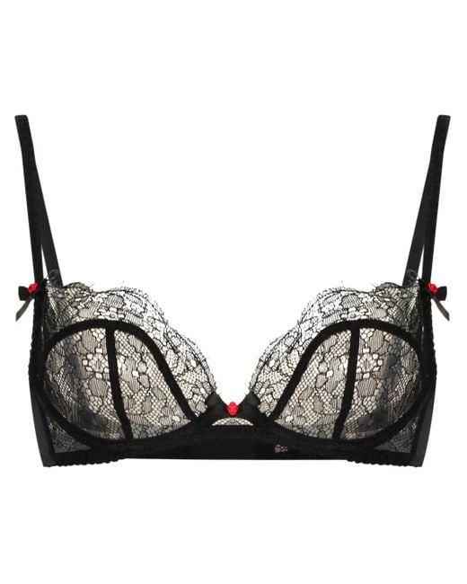 Agent Provocateur Black Lorna Underwired-Cup Bra