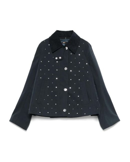 Maje Blue Single-Breasted Jacket