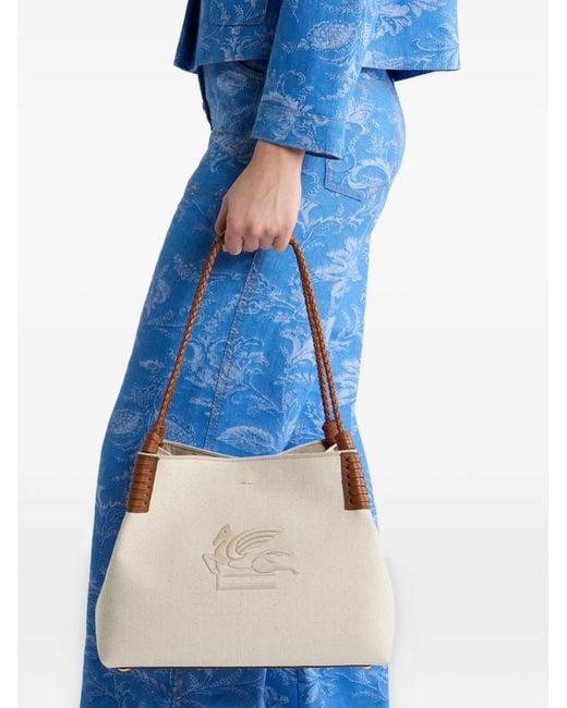 Etro Natural Medium Libra Shoulder Bag