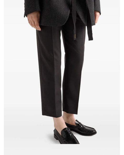Prada Black Straight-Leg Trousers