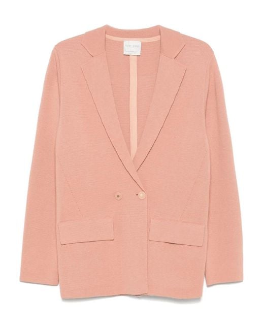 Blazer con doble botonadura Forte Forte de color Pink