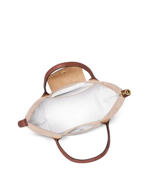 Longchamp White Le Pliage Large Nylon Tote