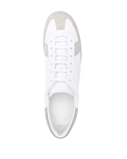 Scarosso White Hans Leather Sneakers for men