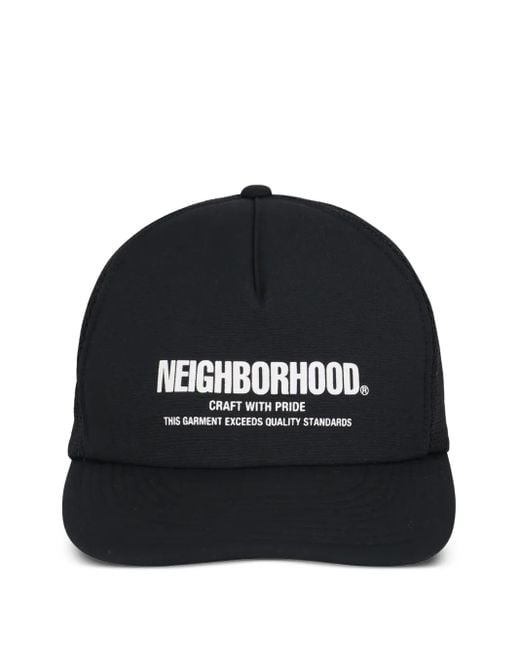 メンズ Neighborhood ロゴ キャップ Black