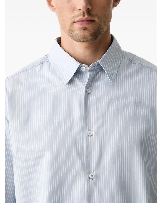 A.P.C. Blue Striped Shirt for men
