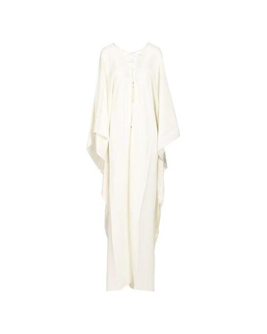 Taller Marmo White Sahara Lace-Up Dress
