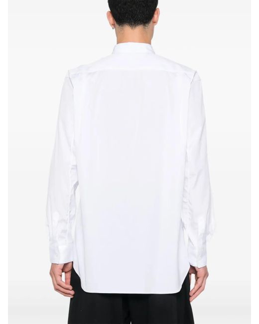 Comme des Garçons White Cut-Out Shirt for men