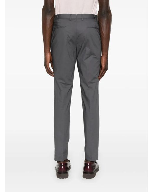 Incotex Gray Poplin Trousers for men