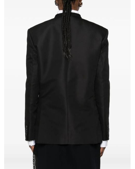N°21 Black Button Woven Jacket