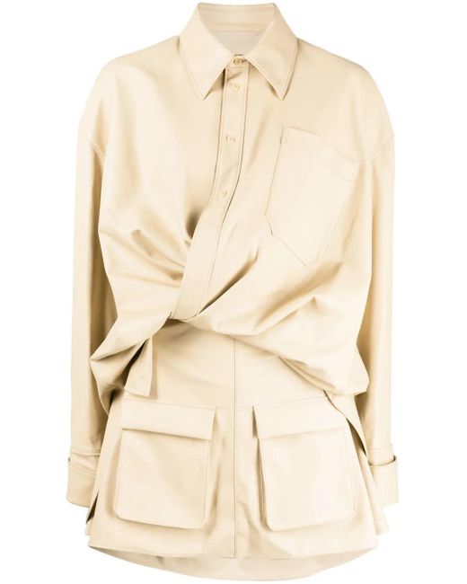 JNBY Natural Gathered-Detail Panelled Shirtdress