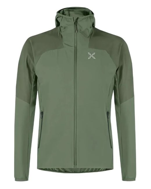 Chaqueta elástica con capucha Montura de hombre de color Green