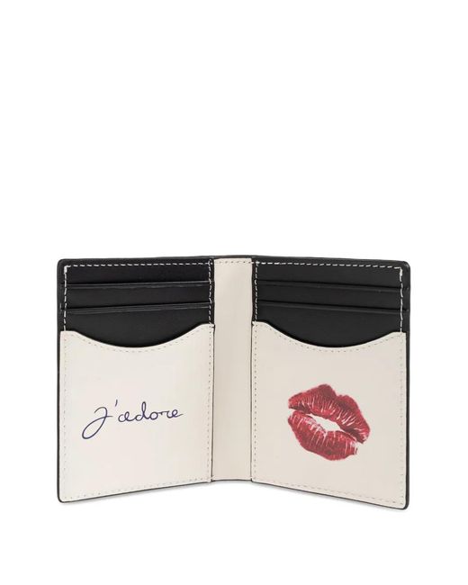 Duke & Dexter Black Porte-Cartes En Cuir À Coutures Contrastantes for men