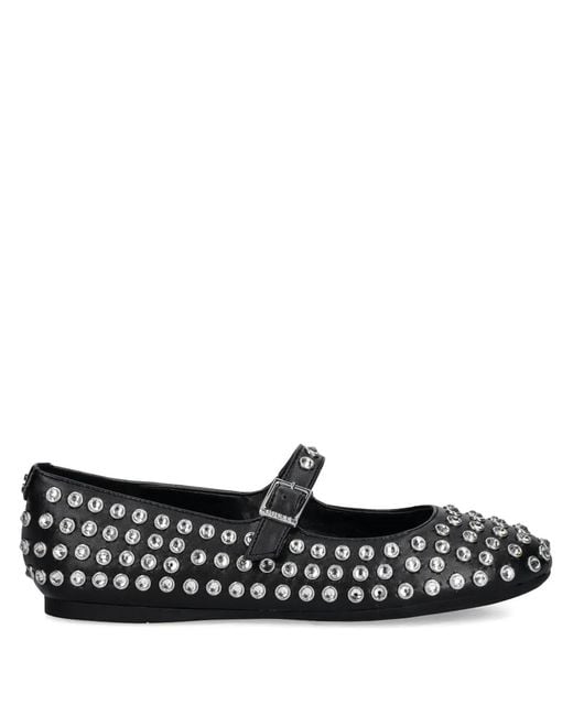 Guess Black Ballerines À Détails De Clous