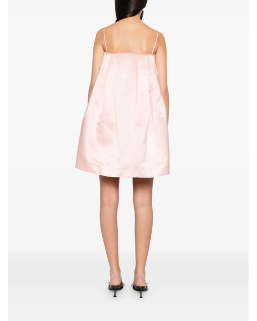Givenchy Pink Robe-Cape Courte À Coupe Évasée