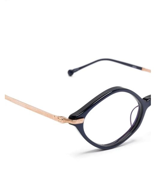 Matsuda Blue Geometric-Frame Glasses