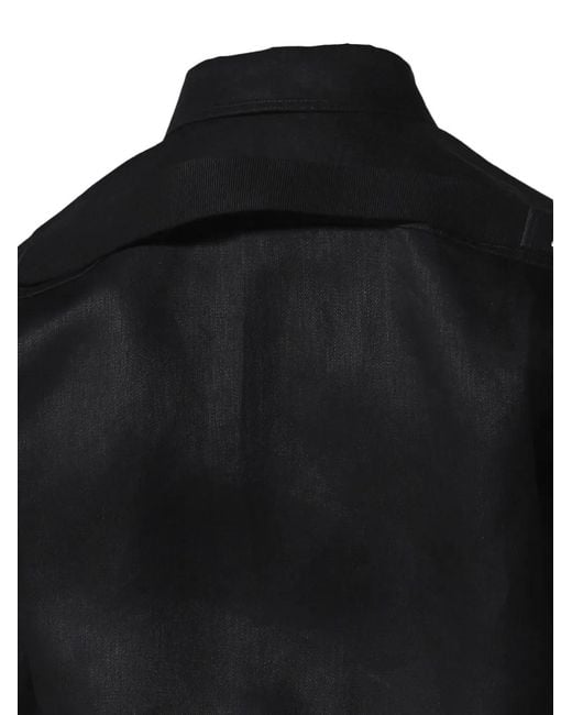 Rick Owens Black Cropped Jacket